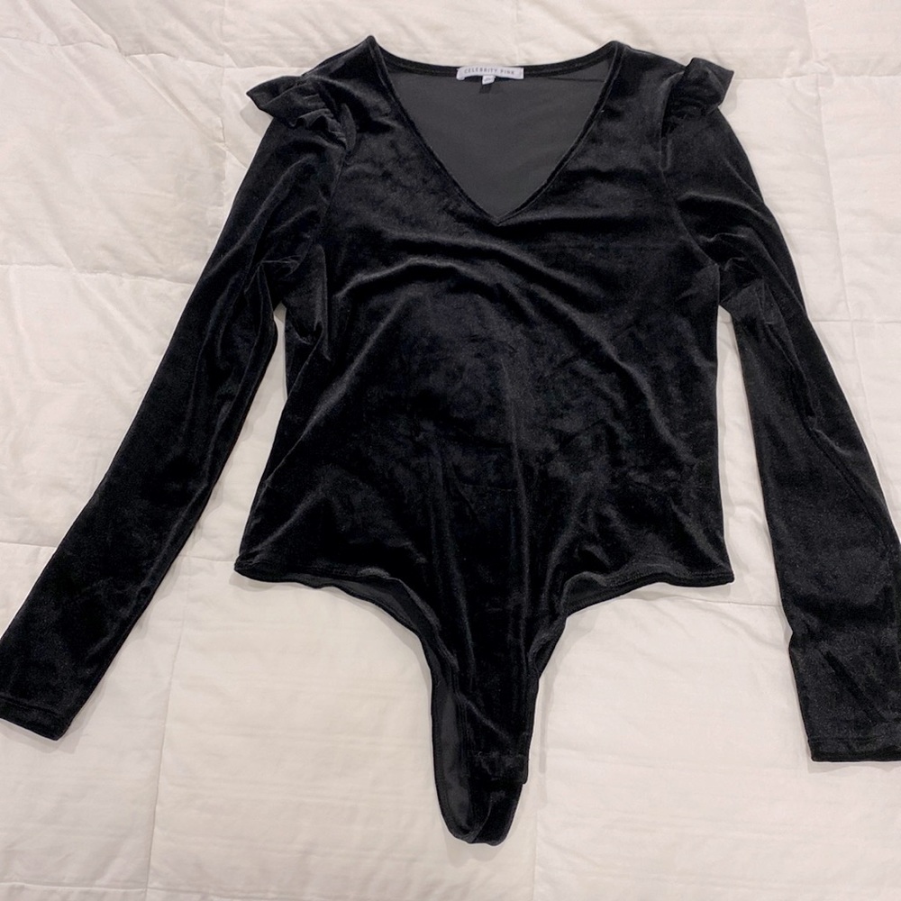 Celebrity Pink Women's Velvet Bodysuit